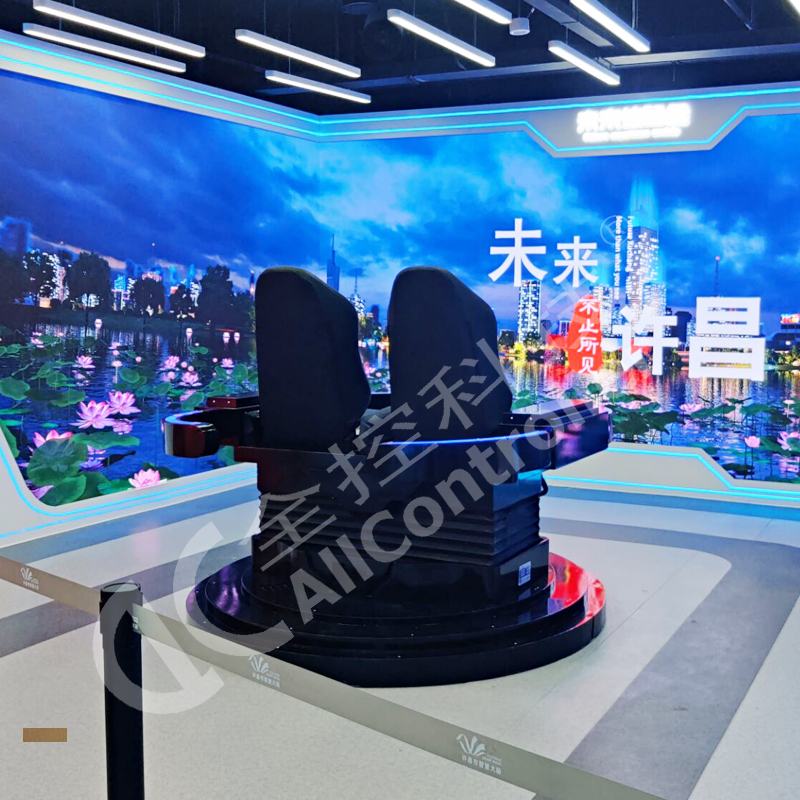 科普館VR體驗(yàn)艙_雙人穿越未來虛擬動(dòng)感平臺(tái)